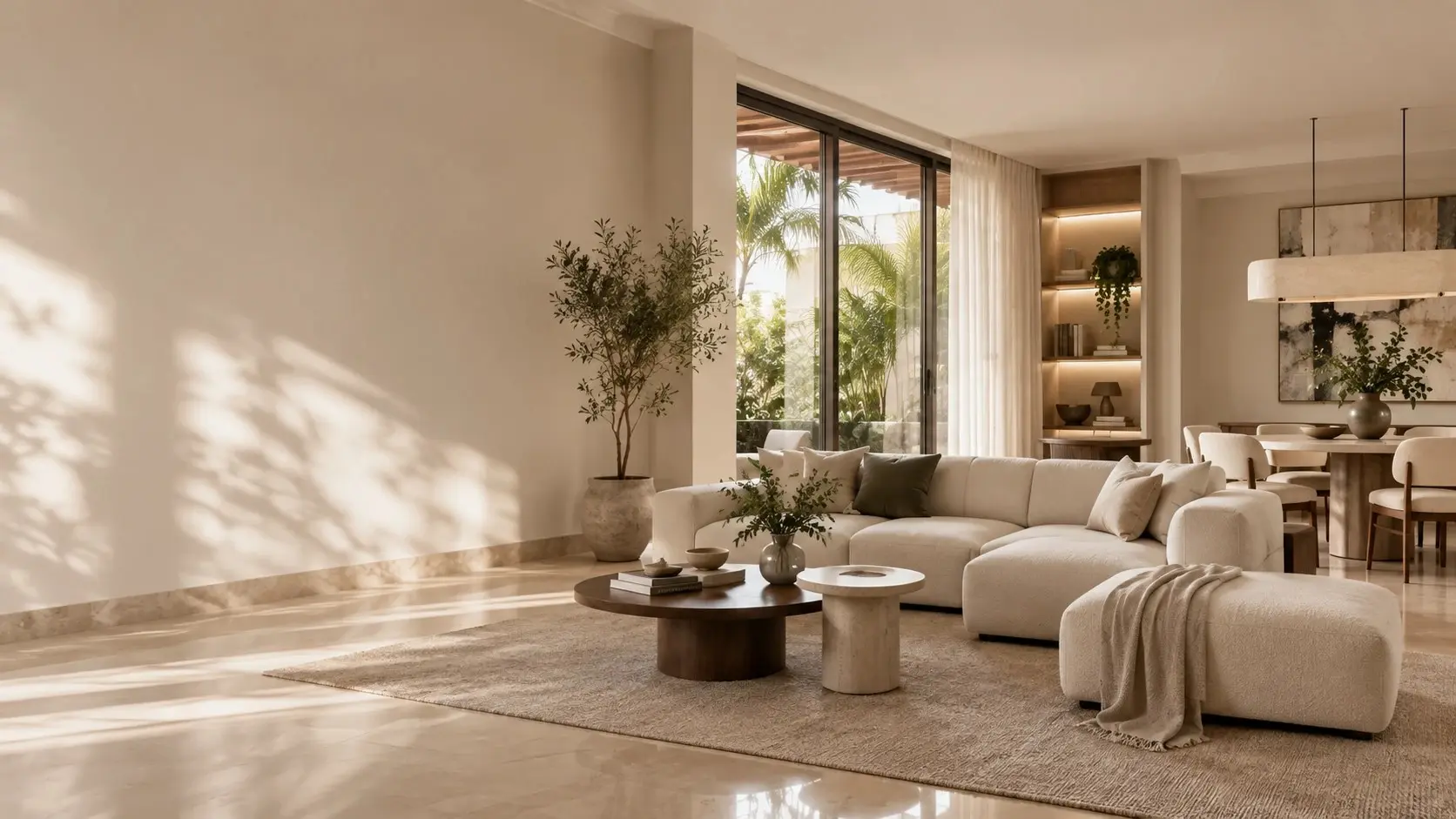 Propuesta de diseño — sala y comedor residencial